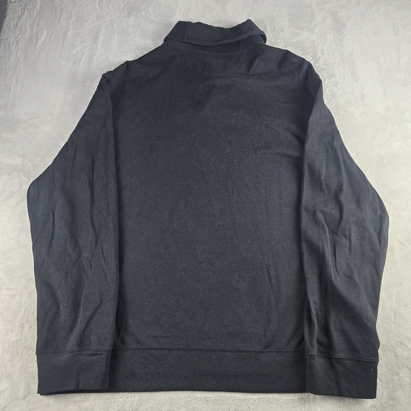 Polo Ralph Lauren 2 Button Mock Neck Long Sleeve Black Sweater Mens 2XL - Picture 2 of 8